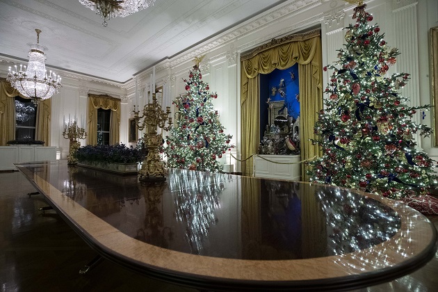 写真】ホワイトハウスのクリスマス飾り テーマは愛国心 - NewSphere