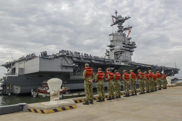 米空母「ジェラルド・R・フォード」、22年配備へ 建造費1.4兆円、最新